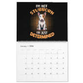 Calendrier Bull Terrier (Jan 2026)