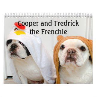 Calendrier Bulldog français pour les Amoureux de l