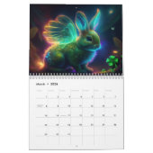 Calendrier Bunnies Avec Ailes (Mar 2026)