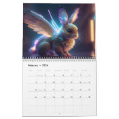 Calendrier Bunnies Avec Ailes (Feb 2026)