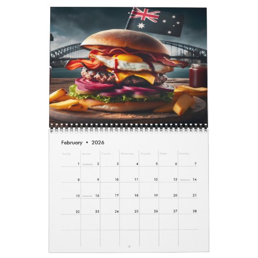 Calendrier Burger Passport 2025/2026 Hamburger Tour Calendrie (Feb 2026)