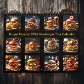Calendrier Burger Passport 2025/2026 Hamburger Tour Calendrie