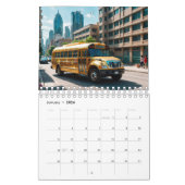 Calendrier Bus étonnant de l'école Sparkling (Jan 2026)