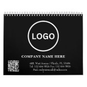 Calendrier Business Logo Code QR Entreprise Moderne (Protection)
