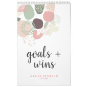 Calendrier Buts et gagne Pastel Abstrait (Protection)