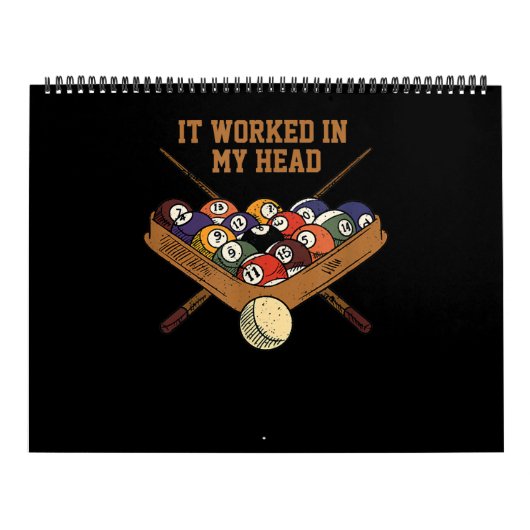 Calendrier Ça M'A Fonctionné Dans Mon Billard Cadeau À 8 Ball (Protection)
