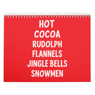 Calendrier Cacao Chaud Rudolph Flanelle Grelots Père Noël