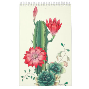 Calendrier Cactus À Fleurs