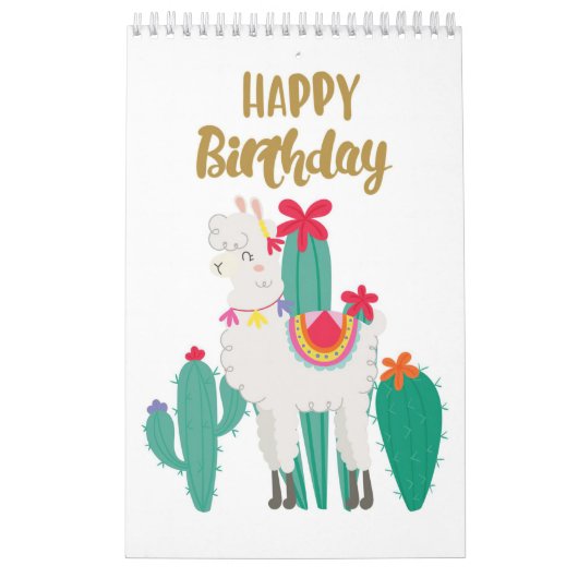 Calendrier Cactus Joyeux anniversaire (Protection)