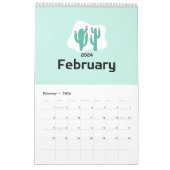 Calendrier Cactus Paradise 2024 (Feb 2026)