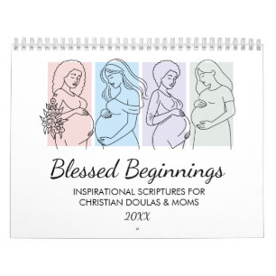 Calendrier Cadeau de débuts bénis 2027 pour doula chrétienne