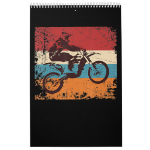 Calendrier Cadeau De Motocross Vintage Cool Pour Les Amateurs