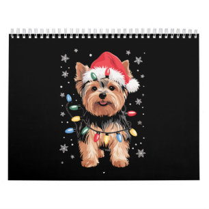 Calendrier Cadeau de Noël de Yorkie Chien de Noël Long