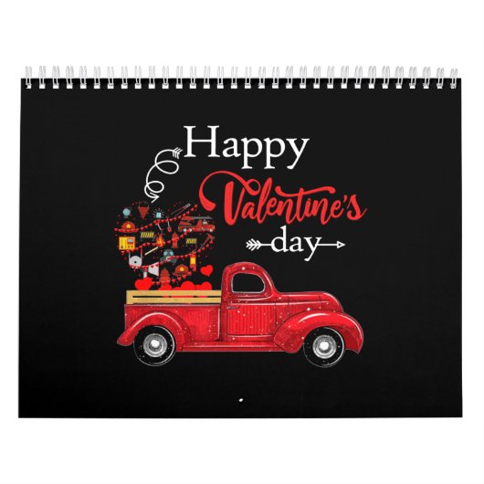 Calendrier Cadeau de pompier| Joyeux pompier de la Saint-Vale (Protection)