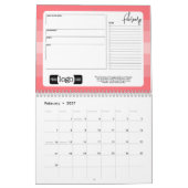 Calendrier Cadeau de salutation d'entreprise avec logo (Feb 2027)