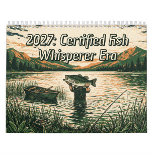 Calendrier Cadeau drôle pour grand-père pêcheur avec l'argot 