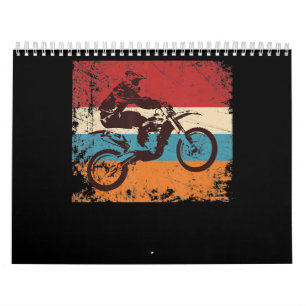 Calendrier Cadeau Motocross Vintage cool Pour Les Amateurs De