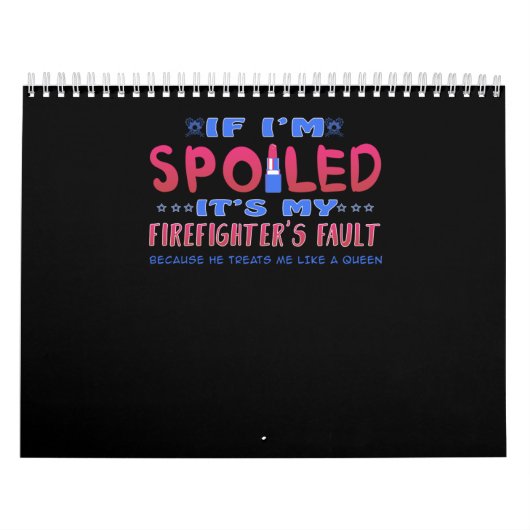 Calendrier Cadeau pompier | C'est la faute de mon pompier (Protection)