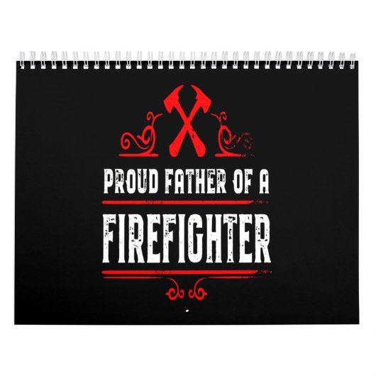 Calendrier Cadeau pompier | Père Fière D'Un Pompier (Protection)
