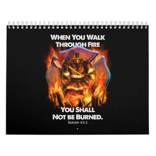 Calendrier Cadeau pompier Quand vous traversez le feu