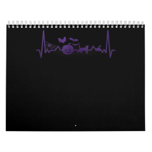 Calendrier Cadeau Spider Halloween drôle de ligne Heartbeat