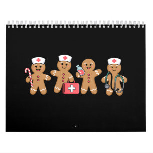 Calendrier Cadeaux d'équipe d'infirmières en pain d'épice de