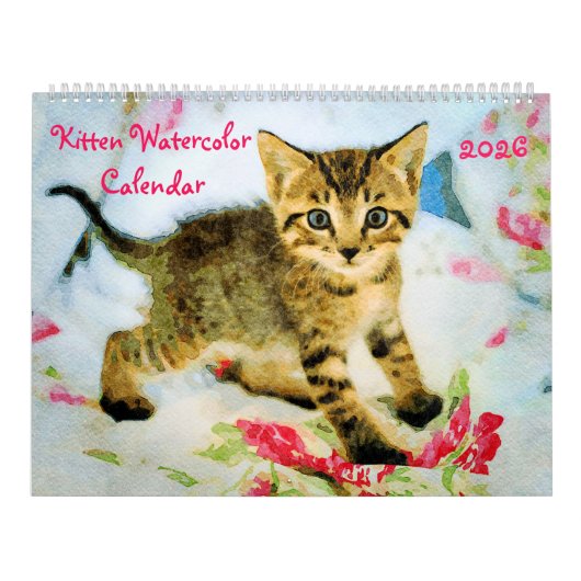 Calendrier Cadeaux pour amateurs de chatons mignons bébé chat (Protection)