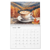 Calendrier Café, Capaccino, Montagnes (Jan 2027)
