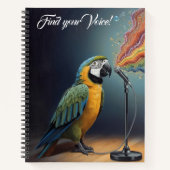 calendrier cahier planner perroquet inspirant (Devant)