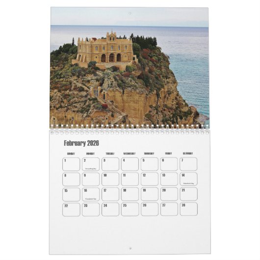 Calendrier Calabre-Italie (Feb 2026)