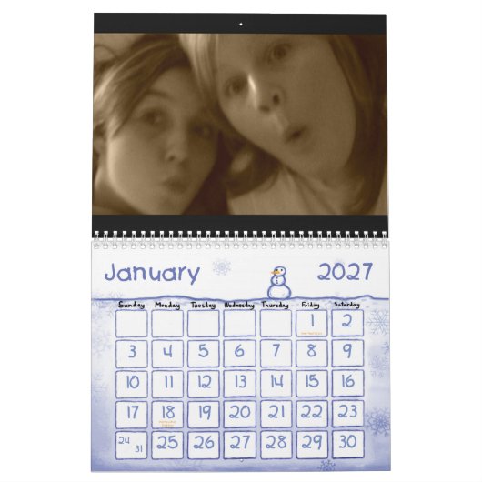 Calendrier Calander (Jan 2027)