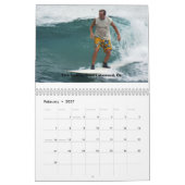 Calendrier Calander, vieux surf Costa Rica de types (Feb 2027)