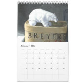 Calendrier Calandre de peintures aléatoires de Jeanine Leclai (Feb 2026)