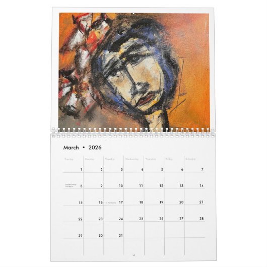 Calendrier Calendar (Mar 2026)