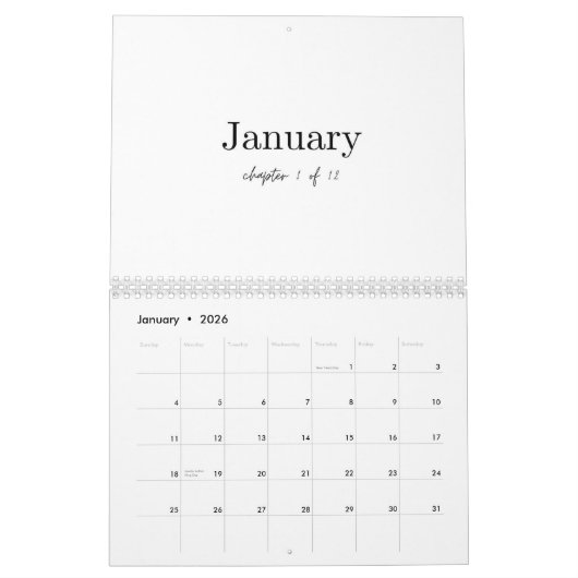 Calendrier Calendar (Jan 2026)