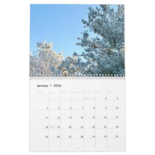 Calendrier Calendar (Jan 2026)