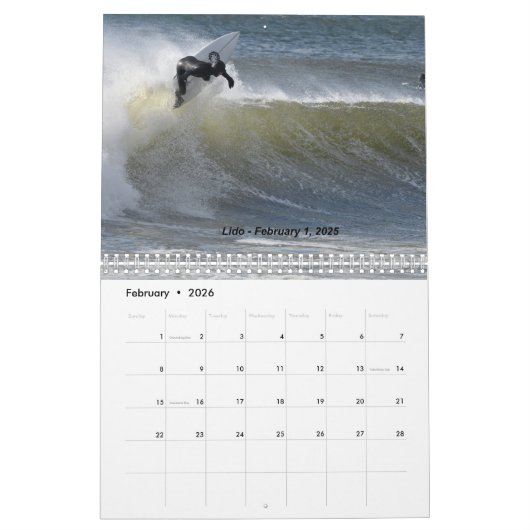 Calendrier Calendar (Feb 2026)