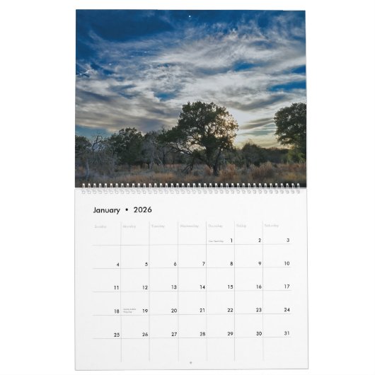 Calendrier Calendar (Jan 2026)
