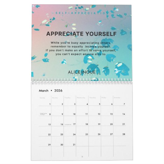 Calendrier Calendar (Mar 2026)