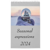 Calendrier Calendar2024 Expressions saisonnières (Protection)