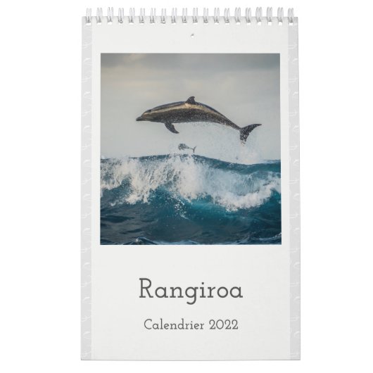 Calendrier Calendar 2022 RANGIROA (Protection)