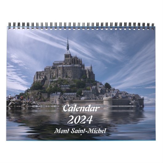 Calendrier Calendar 2024 Mont Saint-Michel (Protection)