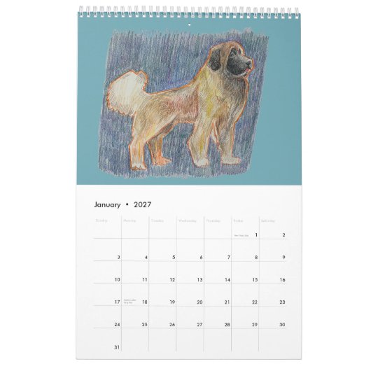 Calendrier Calendar 2026 (Jan 2027)