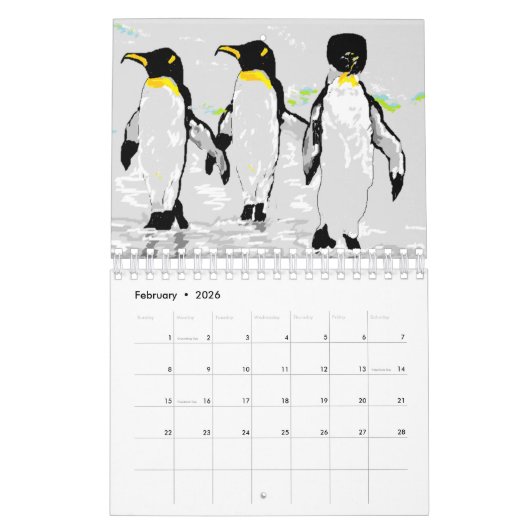 Calendrier Calendar :2026 (Feb 2026)