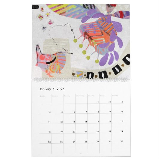 Calendrier Calendar 2026 - Hide-and-seak (Jan 2026)