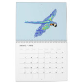 Calendrier Calendar  2026 Tropical & Every Day  Birds (Jan 2026)