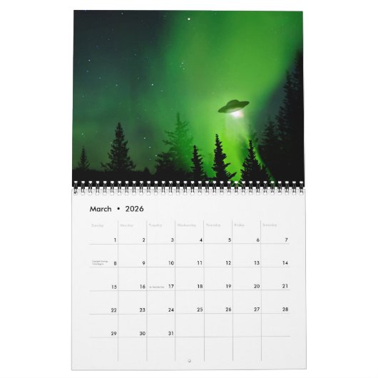 Calendrier Calendar Alien Encounters 2022 (Mar 2026)