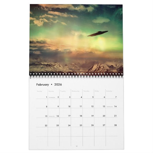 Calendrier Calendar Alien Encounters 2022 (Feb 2026)