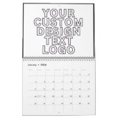 Calendrier Calendar Custom with Business Logo Personalized  (Jan 2026)