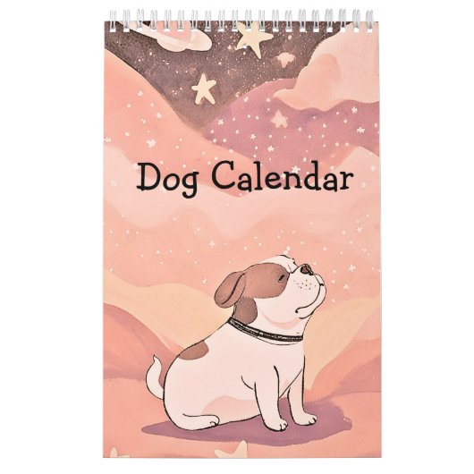 Calendrier Calendar cute bulldog (Protection)